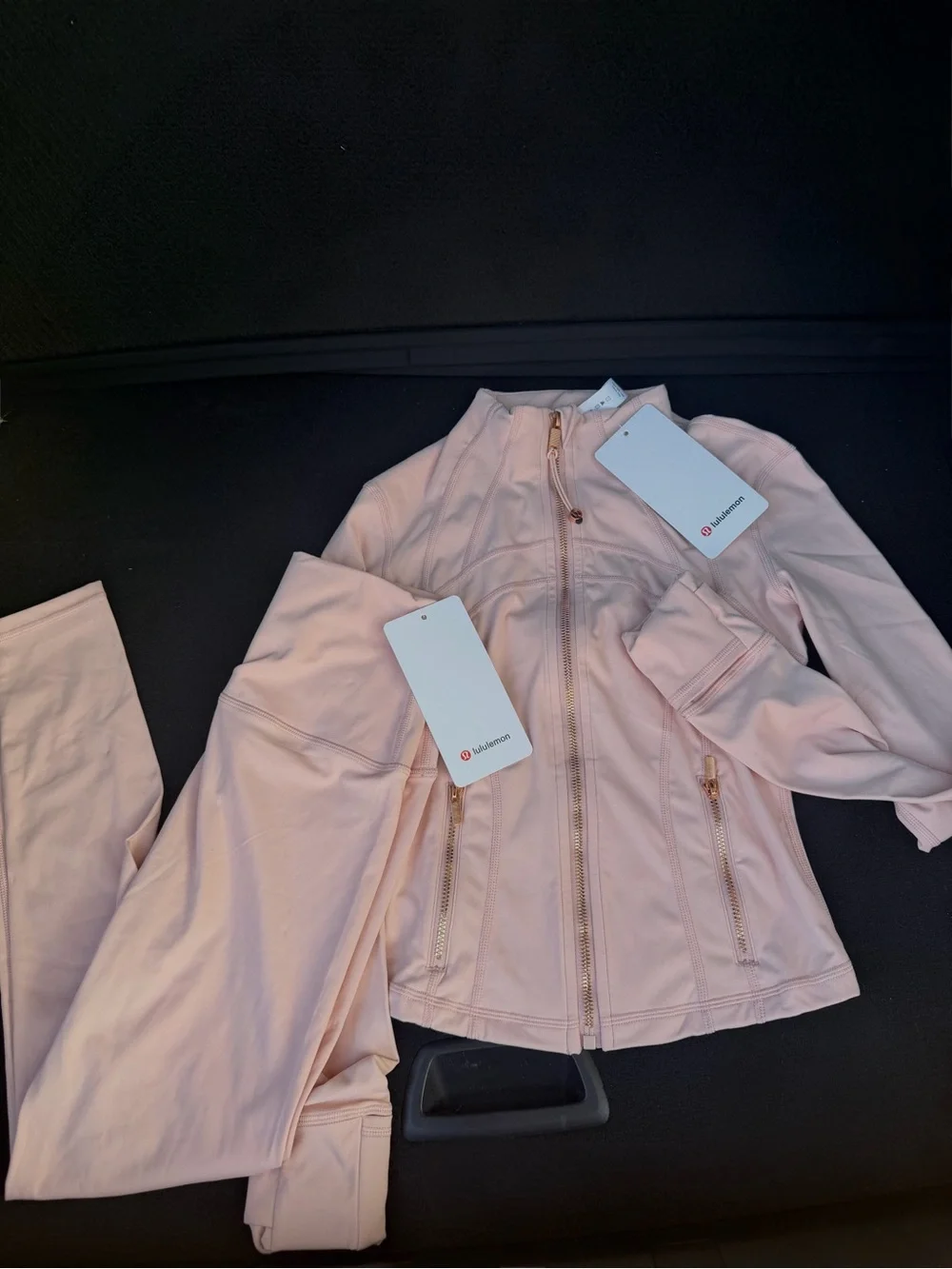 lululemon define jacket and legging set Strawberry Milkshake
